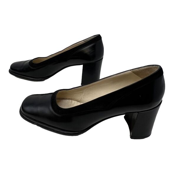 Vintage Coca by Maraolo Career Workwear Black Heel Black‎ Pumps Heels 6B - Picture 2 of 8